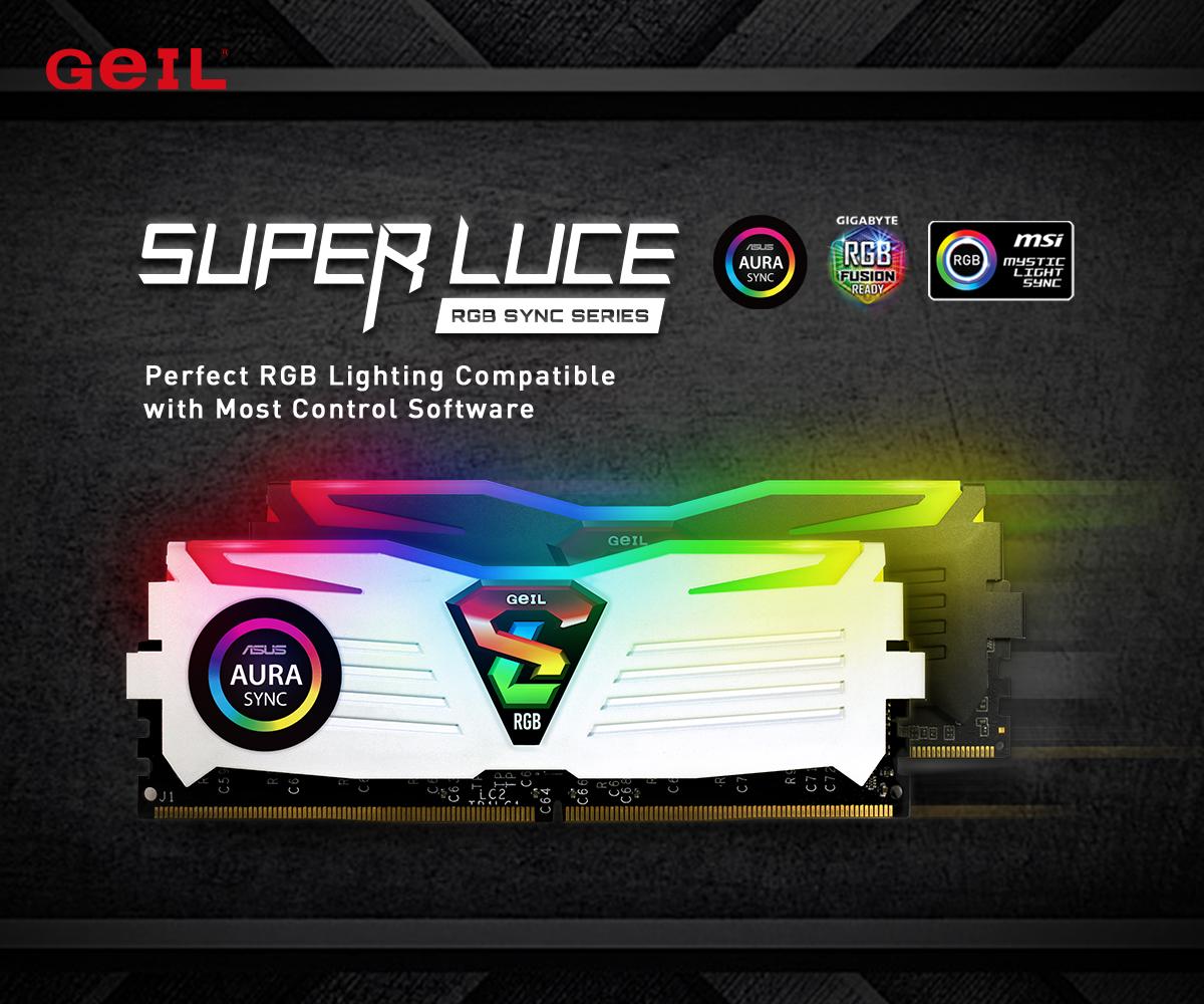 Ram GEIL 16GB (2x8GB) DDR4 3000MHz SUPER LUCE RGB SYNC - RAM Máy Tính [Hà Nội] | FTPComputer.com