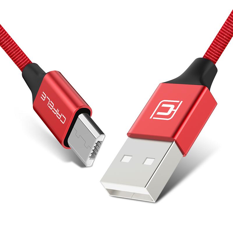 Cafele 30 Cm Nilon Kabel Usb Mikro Usb Telepon Pengisian Kabel untuk Android Ponsel Mikro Kabel