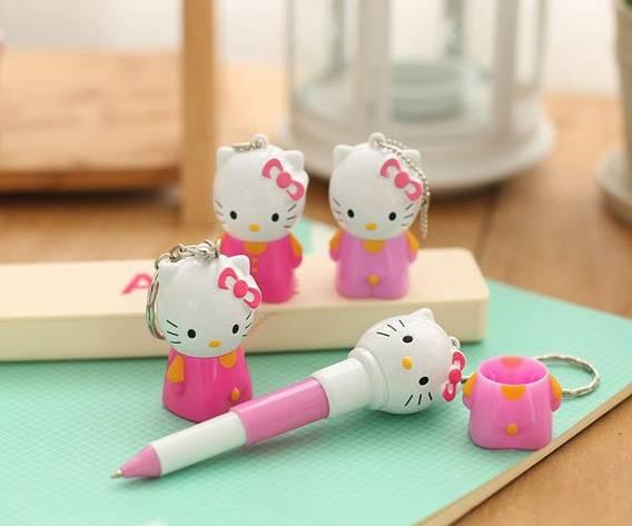 Bút bi kiềm móc khóa Kitty Nhật Bản