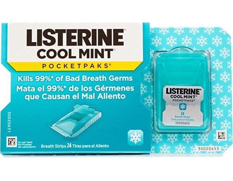 Hộp 24 miếng ngậm listerine cool mint nhập khẩu