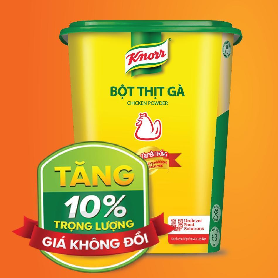 Bột Thịt Gà Knorr tăng trọng lượng 10% giá không đổi Nhật Bản