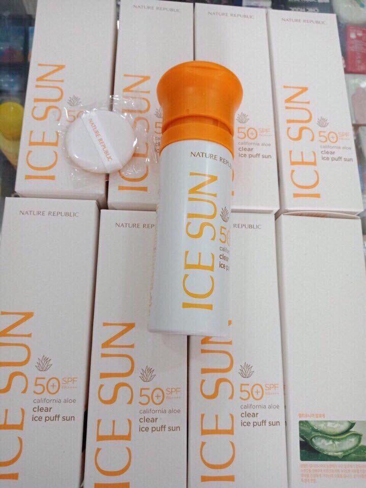 Kem chống nắng ICE SUN SPF50+ lọ màu trắng