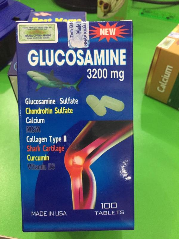 Glucosamin 3200 mg - Mỹ ( LỌ 100 viên dùng trong 3 tháng )