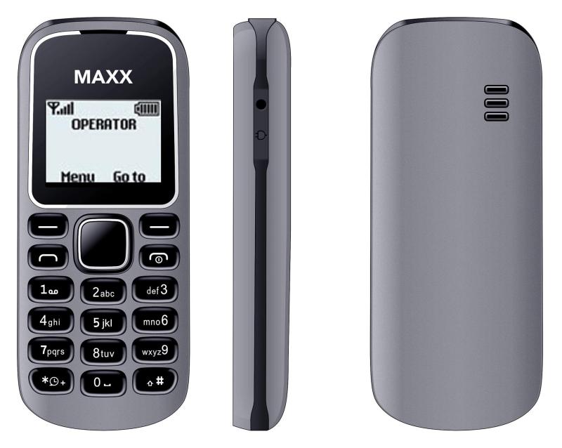 ĐTDĐ MAXX N1280 (Xám) - Bảo hành 12 tháng - HÃNG PHÂN PHỐI CHÍNH THỨC