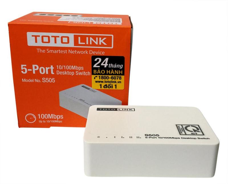 Bảng giá Thiết bị chia mạng (switch) 5 cổng Totolink S505 (trắng) Phong Vũ