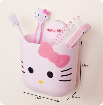 ... Hello kitty barel Tempelan tempat sikat gigi puing-puing ember pasta gigi Ember Penyimpanan kamar ...