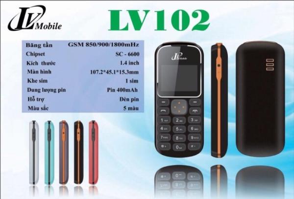 LV mobile 102 (giống nokia 1280)