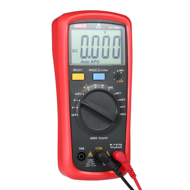 UNI-T Multimeter UT136B LCD Digital Multimeter Voltage Current Meter NCV Capacitance Resistance Diode Tester Voltmeter Ammeter - intl