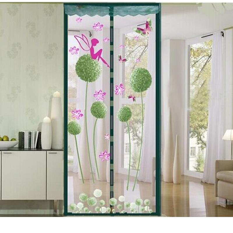 Upgrade Enkripsi 5 Warna Magnet Nyamuk Tirai Bersih Tulle Jendela Pintu Layar Magnetik Moustiquaire Porte-