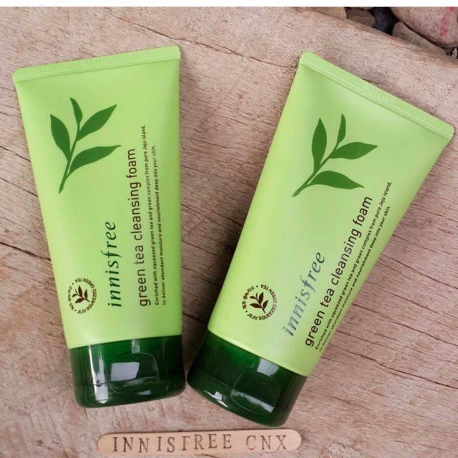 Sữa rửa mặt chiết xuất trà xanh trị mụn INNISFREE Hàn Quốc (150ml) nhập khẩu