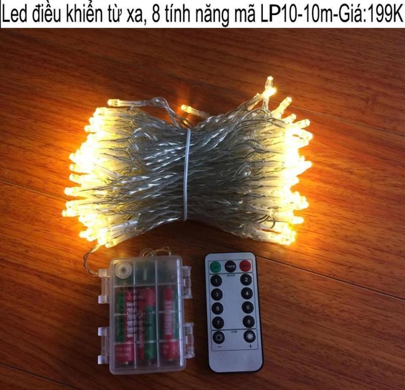 Dây Đèn LED Trang Trí sử dụng pin  (10M) 100 BÓNG ĐÈN