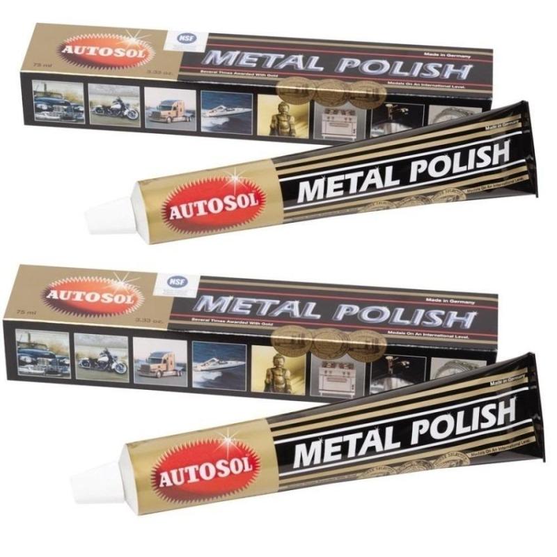 Bộ 2 tuýp kem đánh bóng kim loại Autosol Metal Polish 75ml x 2