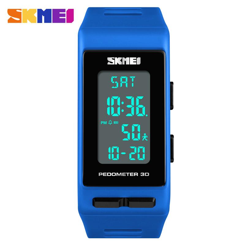 SKMEI Merek Wanita Jam Tangan Pedometer Kalori Jam Digital Wanita Luar Ruangan Menjalankan Elektronik Jam Tangan Wanita Olahraga Watches1363-Intl