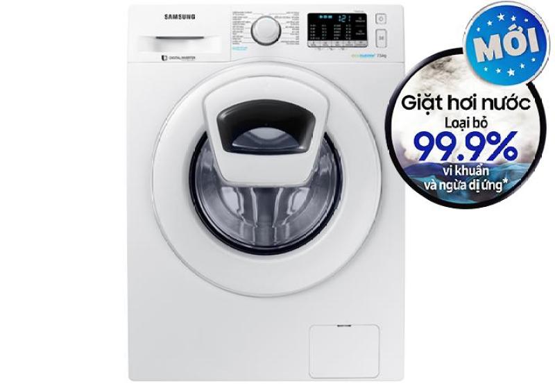 Máy giặt 7.5 Kg Samsung WW75K52E0WW/SV hơi nước chính hãng