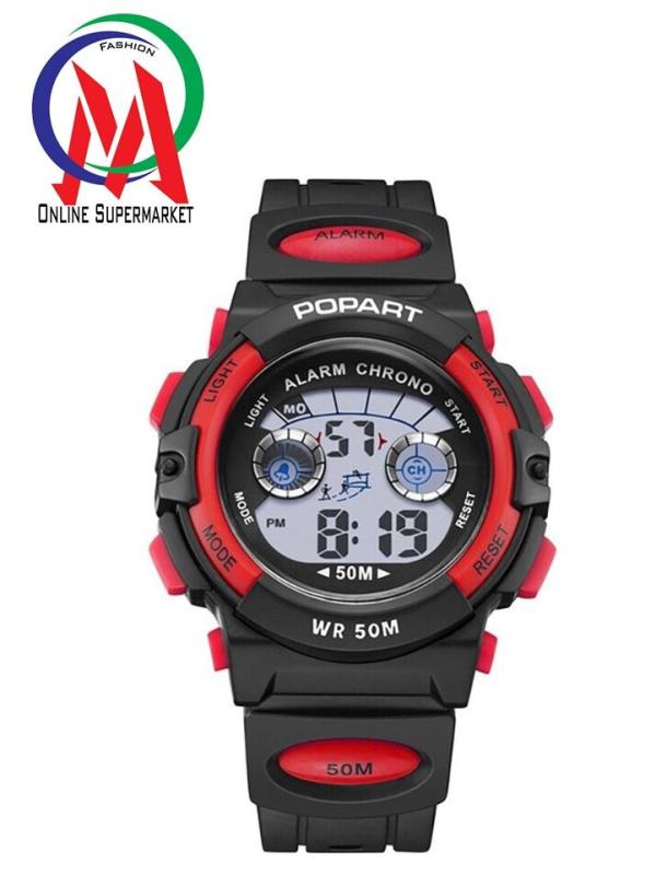 Đồng hồ Bé trai Popart OM-310 Chống Nước - đỏ viền bạc, đỏ viền đen bán chạy