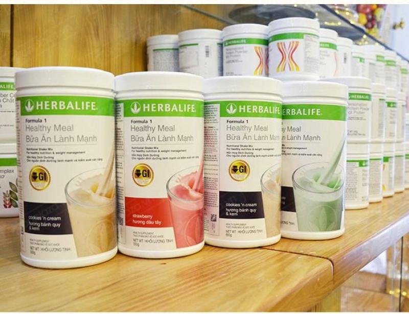 Sữa Giảm Cân Herbalife Healthy Meal F1 (Hương Bánh Quy Và Kem) - Thực phẩm bảo vệ sức khỏe Hỗn Hợp Dinh Dưỡng Công Thức 1 - Health Supplement Formula 1 Nutritional Shake Mix - Cookiesn Cream F1 Herbalife Bữa Ăn Lành Mạnh Herbalife (550g)