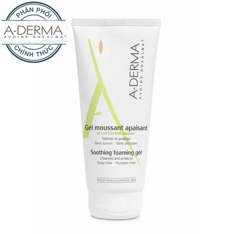Sửa rửa mặt Aderma soothing Foaming gel 200ml nhập khẩu