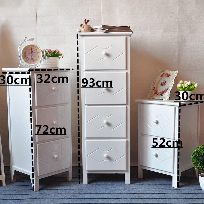 Between Storage Cabinets Drawer-type Narrow Cabinet Gap Combination Wooden Cabinet Locker Multilayer Solid Wood 30cm Bedside Table