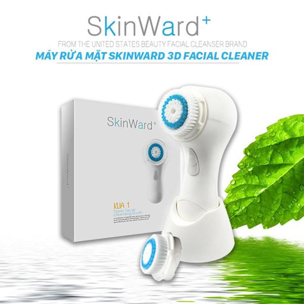 Máy Rửa Mặt SKINWARD 3D Facial Cleaner USA + Tặng kèm băng đô rửa mặt tai mèo dễ thương trị giá 50.000đ nhập khẩu