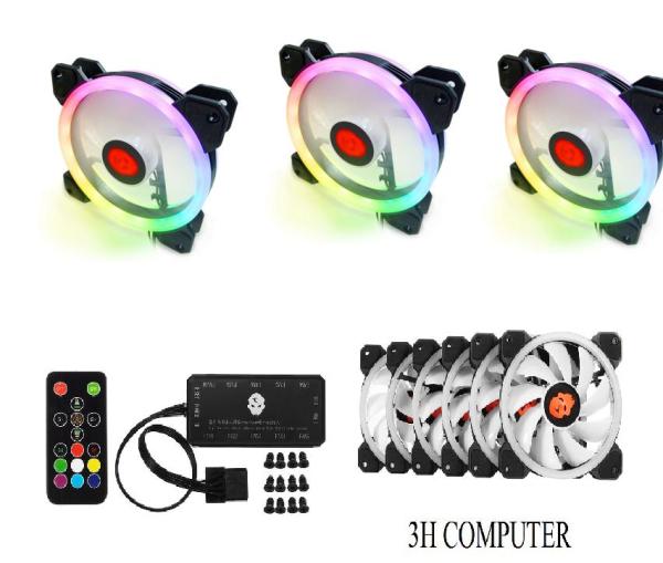 Bảng giá Bộ 5 Fan case CoolMool RGB 16 Triệu màu, 366 hiệu ứng - kèm bộ điều khiển Phong Vũ