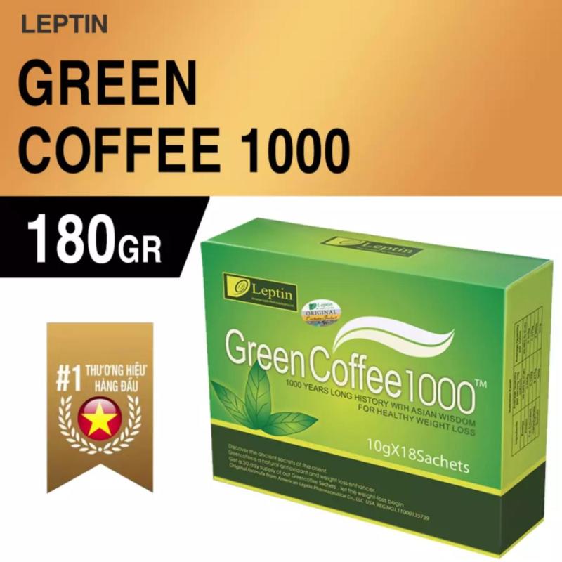 Bộ 3 hộp Coffee giảm cân Green Coffee 1000 chính hãng từ Mỹ nhập khẩu