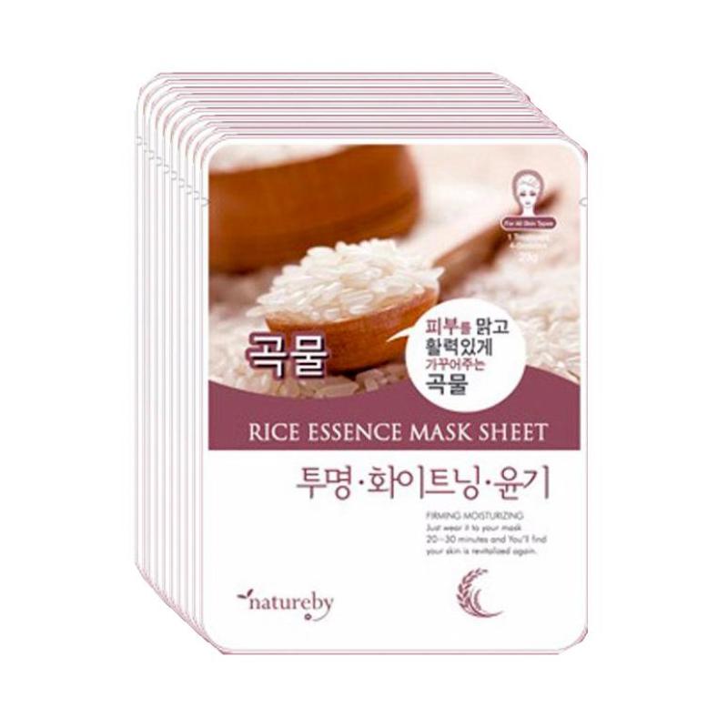 Mặt nạ dưỡng da Gạo - NATUREBY Hàn Quốc (10 cái)