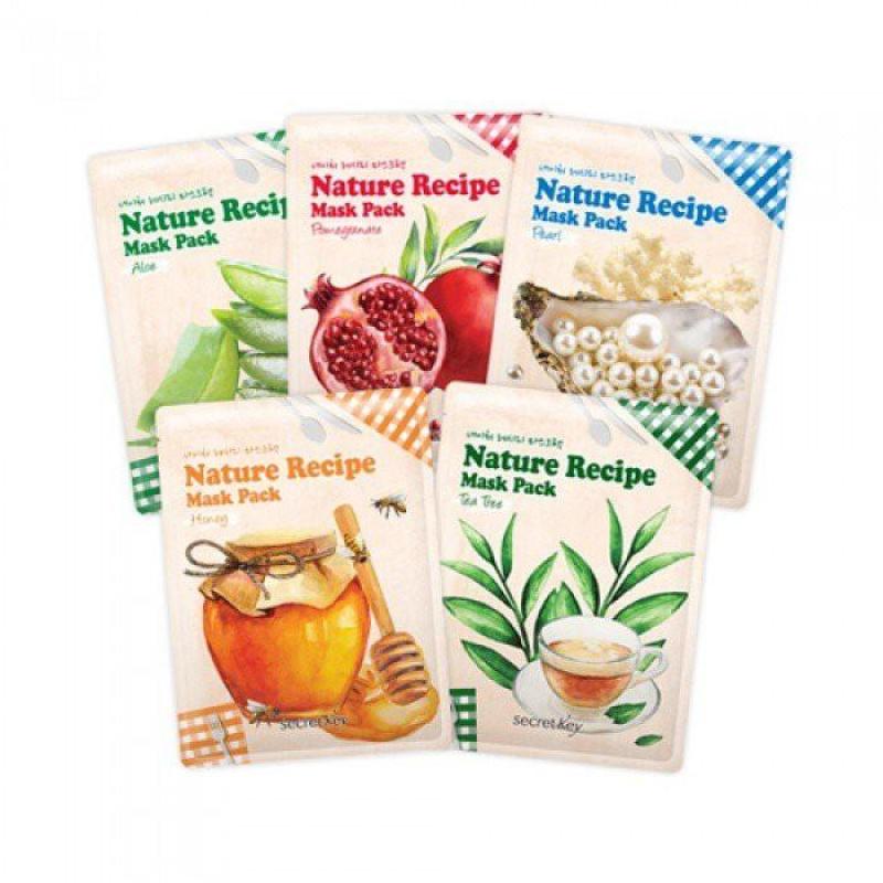 Mặt Nạ Mặt Nạ Secret Key Nature Recipe Mask Pack