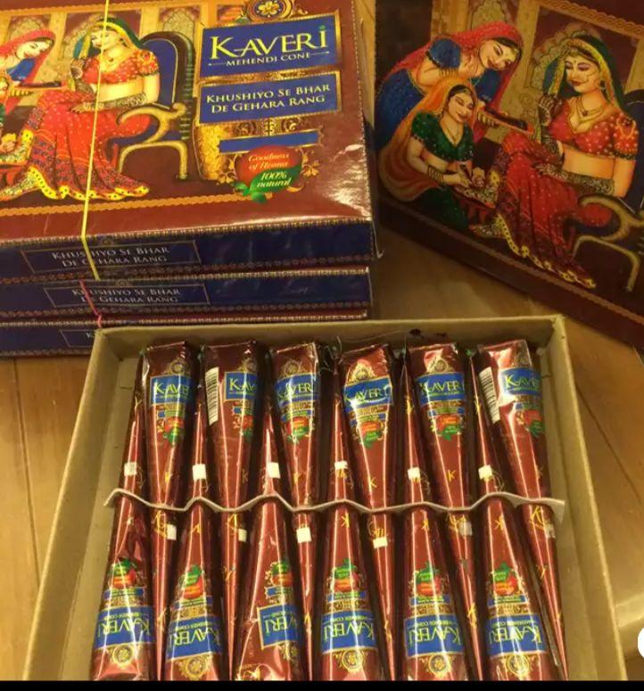 Hộp mực vẽ Henna nâu tự nhiên nhập khẩu