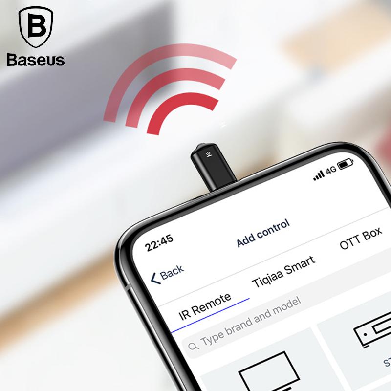 BASEUS RO1 untuk iPhone X 7 8 PLUS IR Wireless Smart Pengendali Jarak Jauh TV Aircondition Proyektor