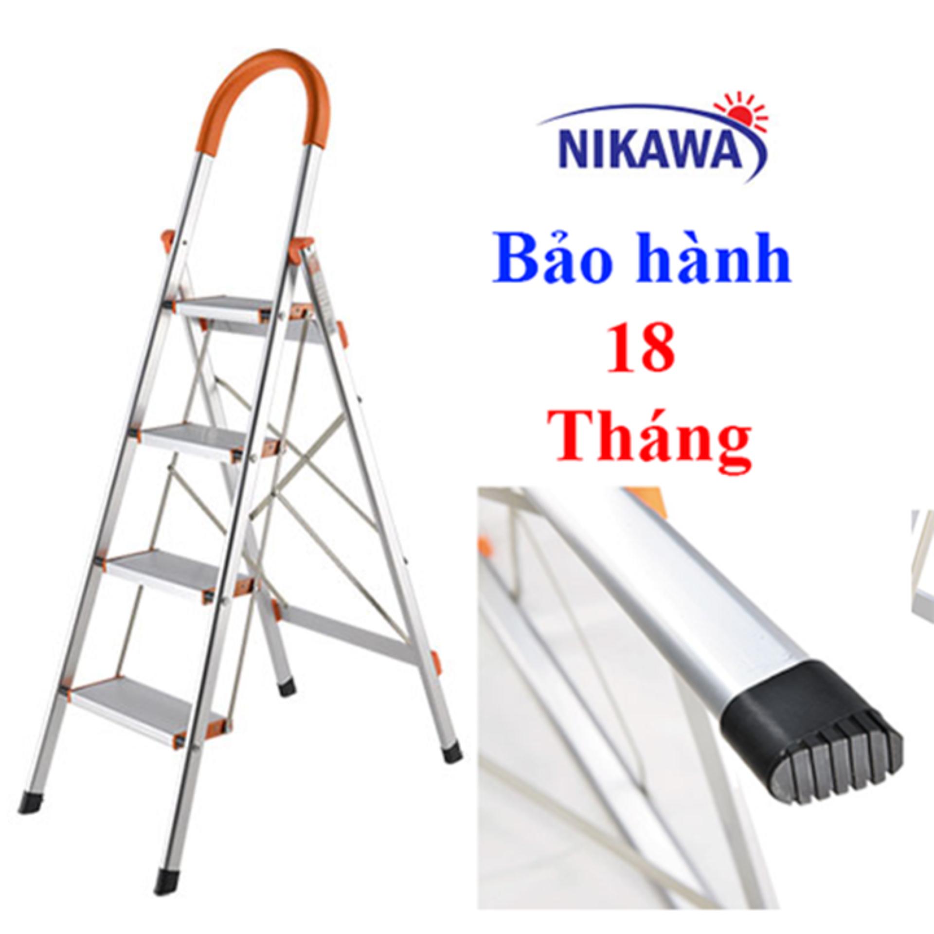 Thang nhôm ghế Nikawa NKA04 - 4 bậc 97cm Nhật Bản