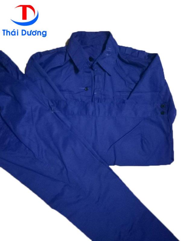 Bộ quần áo Bảo Hộ lao động Kaki màu Xanh size 6 (M)