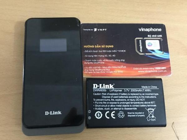 Bảng giá Combo bộ phát wifi 3G Dlink DWR 730 + Sim 4G Vinaphone VD89P 120 GB mỗi tháng Phong Vũ
