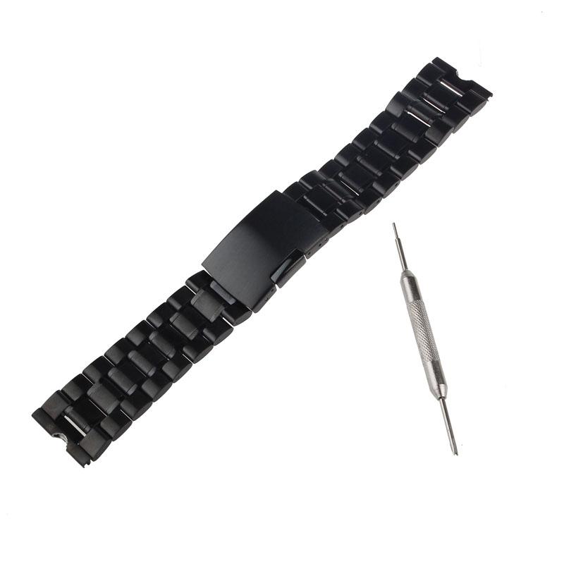 Xiaoguitou Pengiriman Gratis Mewah 22 Mm Baja Anti Karat Gelang Jam untuk LG G Smartwatch + Alat Hitam