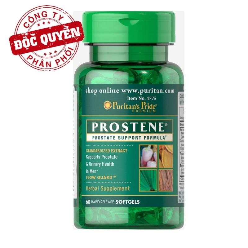 Viên uống hỗ trợ tiền liệt tuyến, giảm tiểu dắt, tiểu đêm Puritans Pride Premium Prostene Prostate Support Formula 60 viên HSD tháng 11/2018 nhập khẩu
