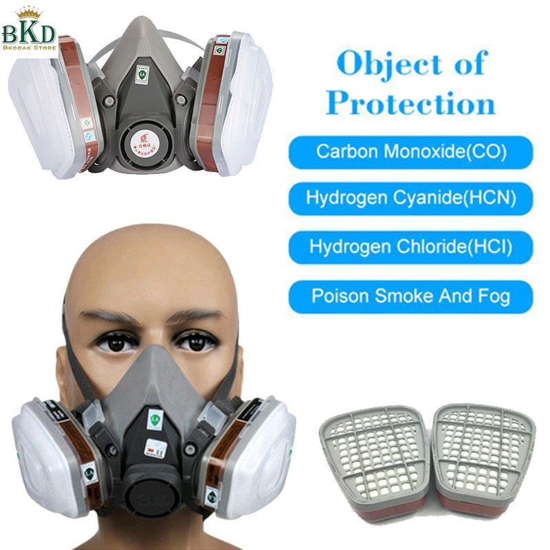 Bkodak Store ABS 7pcs Suits Facepiece Respirator Respirator Chemical Gas Mask