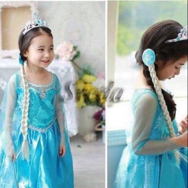 Set 2 Món Phụ Kiện Hoá Trang Công Chúa Elsa - Anna Frozen ( #vươngmiện  #đũathần ) | Lazada.vn