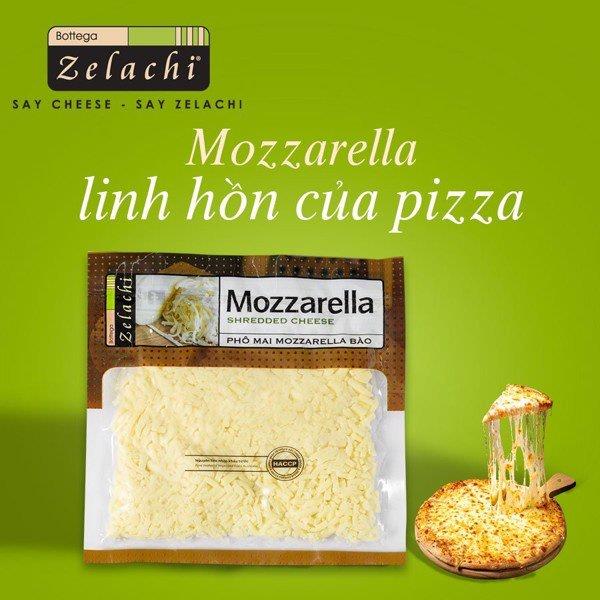 hot sale phô mai bào mozzarella 200g (bottega zelachi) 2