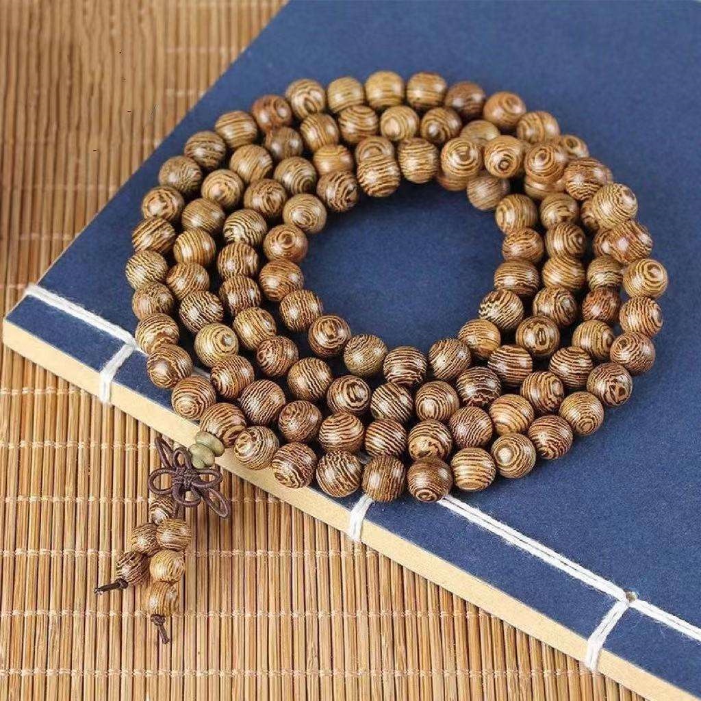 hot seller wing wood bracelets Buddhist beads men's and women's rosewood  gold silk nanmu huanghuali agarwood dark sandalwood bracelets