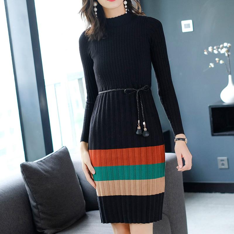Model Setengah Panjang Kerah Tinggi Sweater Hoodie Musim Gugur Dan Dingin Bawahan Kemeja Rajut Gaun Baju Wanita Lengan Panjang 2018 Model Baru Januari 2019 - 4 Model setengah panjang kerah tinggi sweater hoodie musim gugur dan dingin Bawahan Kemeja rajut gaun baju wanita Lengan panjang 2018 model baru - 4