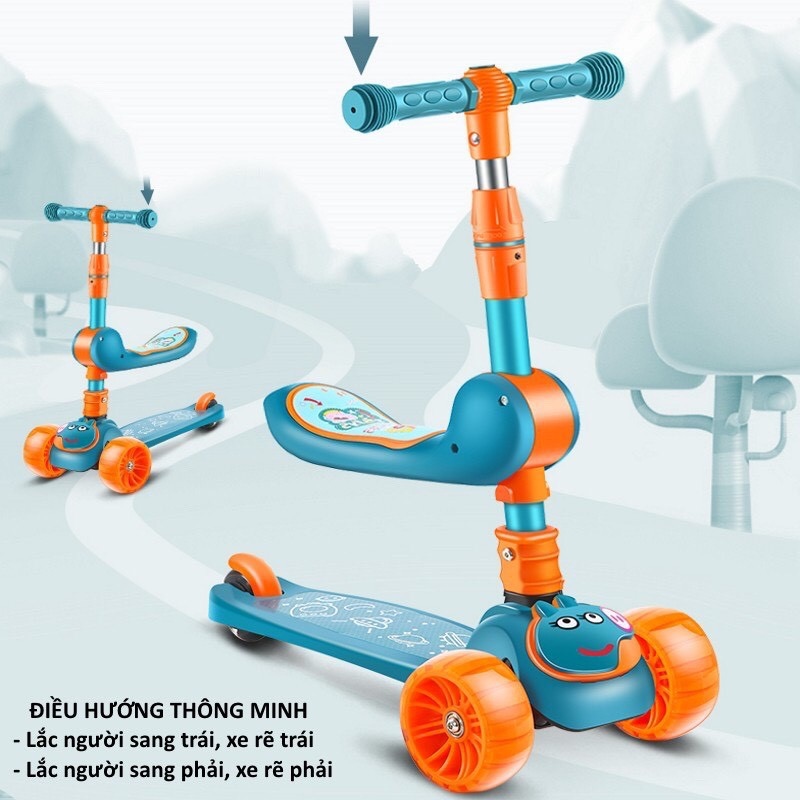 Xe scooter cho bé Xe trượt Scooter cho bé trẻ em cao cấp