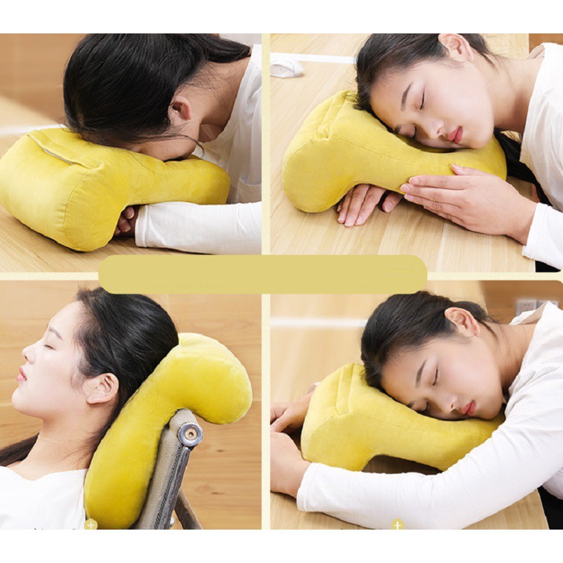 Gối ngủ trưa đa năng cho dân văn phòng không gây đau mỏi gáy cổ | Lazada.vn
