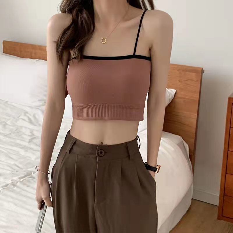 Han edition sports girl underwear female students show chest be small condole belt wrapped chest exposed them proof vest that wipe a bosom to wear outside 17
