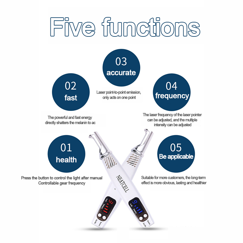 Gambar Health Beauty Picosecond Laser Pen Blue Red Light Therapy Remover Machine Skin Care Device