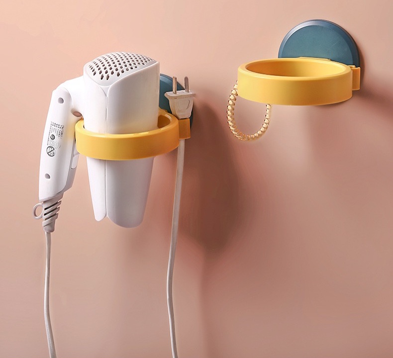 Giá Treo Máy Sấy Tóc Dán Tường Tiện Nghi Móc dán treo tường để máy sấy tóc nhà tắm RẺ VÔ ĐỊCH