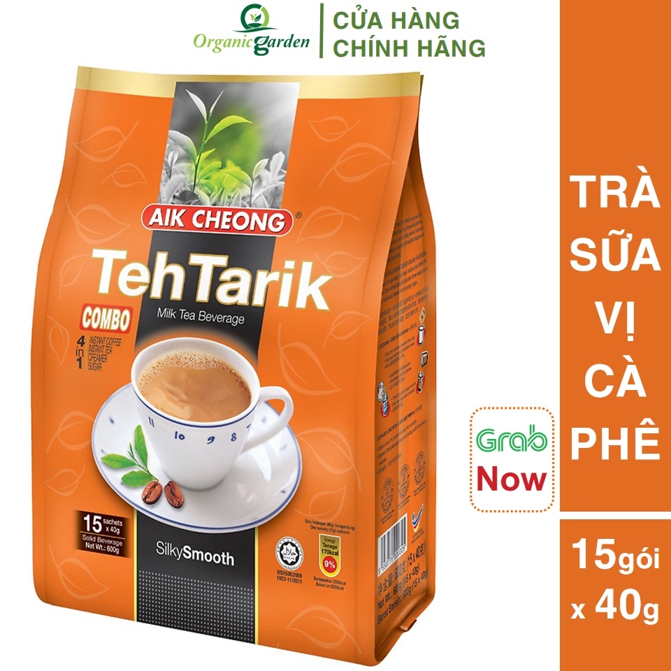 trà sữa teh tarik vị cổ điển aik cheong malaysia - teh tarik classic 3 in 1 - 600g (15 gói x 40g) 6