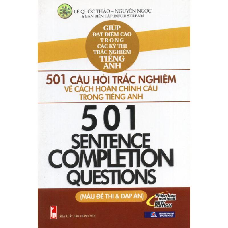Mua 501 câu hỏi trắc nghiệm về cách hoàn chỉnh câu trong tiếng Anh