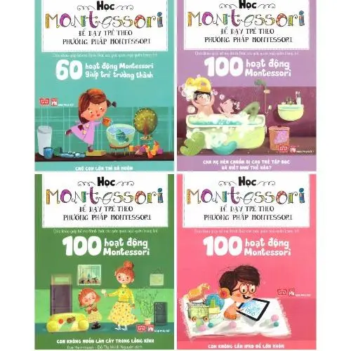 Bộ 4 Cuốn Học Montessori Để Dạy Trẻ Theo Phương Pháp Montessori