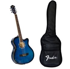 Chi tiết sản phẩm Bộ đàn Guitar Acoustic Vines VA3910BLS Xanh dương + Bao đàn Guitar 03 lớp SOL.G  