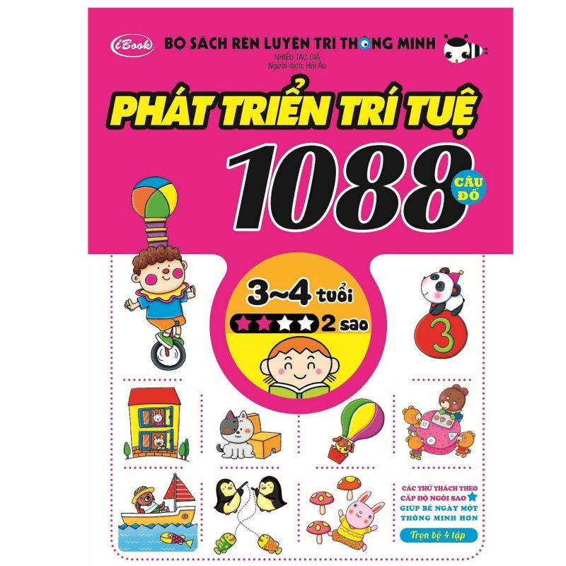 Mua Bộ Sách Rèn Luyện Trí Thông Minh - Phát Triển Trí Tuệ 1088 Câu Đố - Dành Cho Trẻ Từ 3 Đến 4 Tuổi (Tập 2)