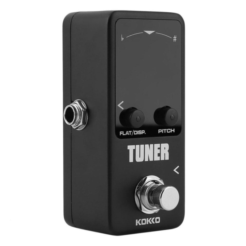 CHEER Pedal Tuner Guitar Bass Violin Stringed Instruments Tuner Effect Device Black - intl